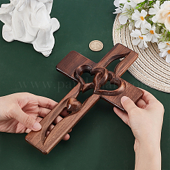 Деревянные большие подвески WOOD-WH0063-09B