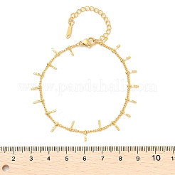 Браслеты из нержавеющей стали 304 с панцирным плетением для женщин&nbsp;BJEW-U023-06G