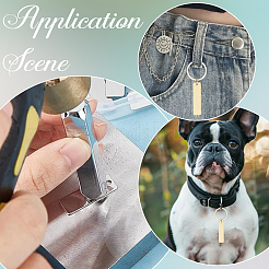 8 шт. брелок из нержавеющей стали&nbsp;KEYC-SC0001-47G