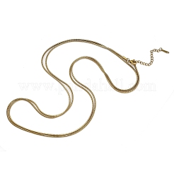 1.5 мм 304 нержавеющая сталь круглая змейка двухслойные ожерелья для женщин и мужчин&nbsp;NJEW-Q028-02G