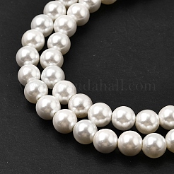 Гальванические оболочки жемчужные бусы пряди&nbsp;BSHE-K017-6mm