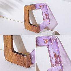 Прозрачные и непрозрачные подвески из смолы и ореха&nbsp;RESI-SZ0001-01