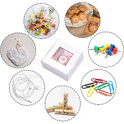 Красно-бумажные картонные шкатулки для драгоценностей&nbsp;CON-FH0001-31B