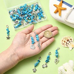 30 шт. 15 стиля подвеска из сплава на тему океана&nbsp;HJEW-CJ00038