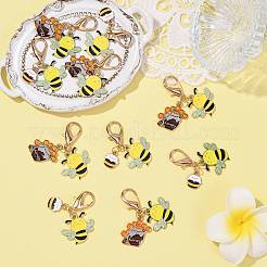 10шт 2 стиля подвеска из сплава эмали украшения&nbsp;HJEW-FS00090