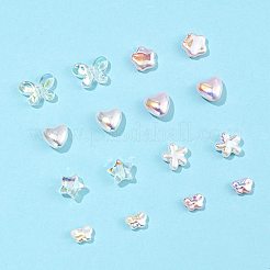 16 шт. 8 стиля пластиковых бусин с УФ-покрытием&nbsp;KY-FS0001-47