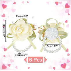 Пластиковый корсаж на запястье&nbsp;AJEW-WH0518-46