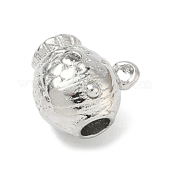 Латунные микропаве прозрачные подвески с фианитом&nbsp;KK-I476-04P