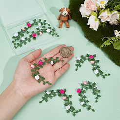 6 шт. искусственный цветок из ПВХ-ротанга&nbsp;DIY-PH0033-59