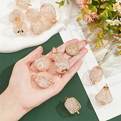 12 шт. 6 стиля подвески-соединители для железных бусин&nbsp;FIND-PH0009-39