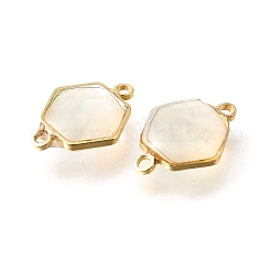 Подвески-соединители из натуральной белой латуни&nbsp;KK-E794-01G-07