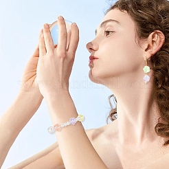 30 шт. светящиеся прозрачные переливающиеся радужные акриловые бусины&nbsp;LACR-YW0001-07