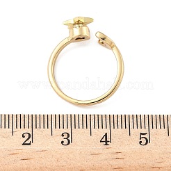 Латунные вращающиеся манжеты для женщин&nbsp;RJEW-C132-02G