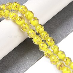 Бусины ручной работы бусины золотого песка&nbsp;LAMP-Z009-01C