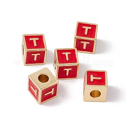 Стойки покрытие латунь эмаль бисер&nbsp;KK-B060-04G-03T