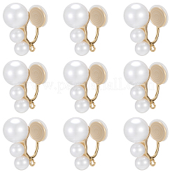 10 шт. латунная фурнитура для ушей&nbsp;KK-BBC0022-46