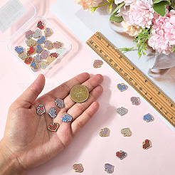 50шт 10 цвета подвески из цинкового сплава&nbsp;FIND-SC0020-63