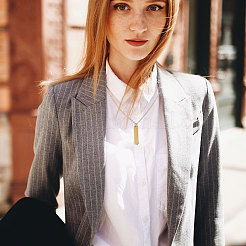 6 шт. ожерелье с подвеской из нержавеющей стали 304&nbsp;NJEW-CA0001-20G