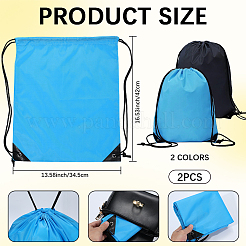 2 шт. рюкзаки из ткани Оксфорд 2 цветов&nbsp;AJEW-CN0004-19