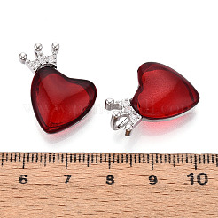 Латунные микропаве прозрачные подвески с фианитом&nbsp;KK-N264-01P