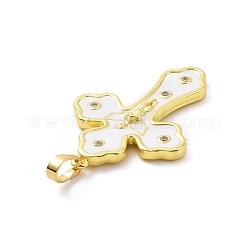 Экологически чистые подвески из латуни с микропаве из кубического циркония&nbsp;KK-F843-20