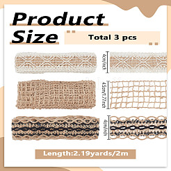 3 связка 3-х стилей мешковины ленты&nbsp;OCOR-LP0003-14