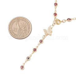 Комплекты из серег и ожерелий ручной работы с элементами лэмпворка от сглаза и латунной фурнитурой&nbsp;SJEW-JS01350-01