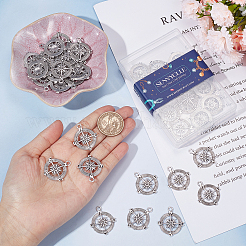 Тибетский стиль сплава цинка подвески&nbsp;TIBEP-SC0002-34