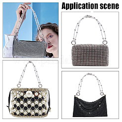 Акриловые однорядные бусины с ручками для сумок-цепочек&nbsp;FIND-WH0128-78