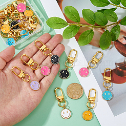 24 шт. 6 стильных эмалевых подвесных украшений из сплава&nbsp;KEYC-DC00047