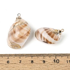 Гальванические подвески из натуральной спирали&nbsp;SSHEL-N042-07