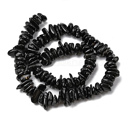 Натуральный черный турмалин бисер нитей&nbsp;LS-G-A285-A07-01