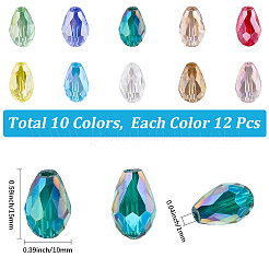 Гальванические стеклянные бусины&nbsp;EGLA-LT0001-01B