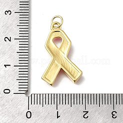 Октябрь рак груди розовая лента осведомленности латунные эмалевые подвески&nbsp;LS-KK-S517-04H-G