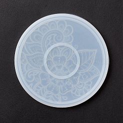Diy плоская круглая чашка коврик силиконовые Молды&nbsp;LS-DIY-E036-06