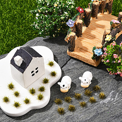 208 шт. 2-цветные нейлоновые мини-пучки травы&nbsp;AJEW-SP0003-17C