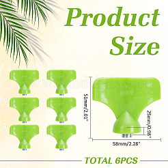 6 шт. пластиковый ключ для удаления шипов на кроссовках для бега на открытом воздухе&nbsp;TOOL-ME0001-08