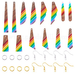 Подвески из смолы и ореха&nbsp;DIY-TA0011-03B