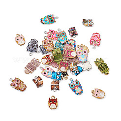 Кулоны с эмалью из платины и позолоченного сплава&nbsp;ENAM-BT0001-07