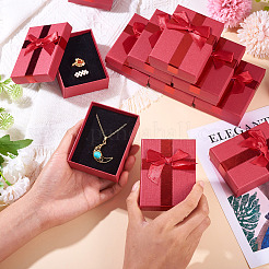 Коробки для хранения прямоугольных бумажных ожерелий и колец на пальцах&nbsp;LS-CON-TAC0014-08D