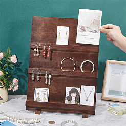 Деревянные стенды для карточек мест&nbsp;AJEW-WH0270-254