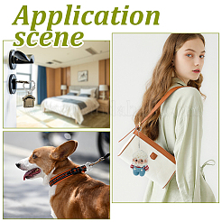 4 шт. латунные подвески-замки с винтовым карабином&nbsp;KK-DC0004-90