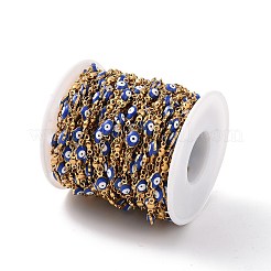 Эмалированная рука хамса с цепями от сглаза&nbsp;CHS-G023-02G-02