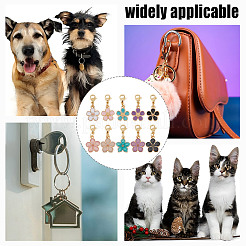 Подвесные украшения из эмали из сплава 10 шт.&nbsp;HJEW-DR00168