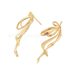 Латунные серьги&nbsp;EJEW-B063-01G