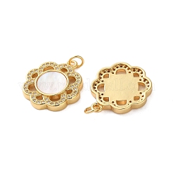 Латунные микро проложить кубического циркония подвески&nbsp;KK-U070-17B-G