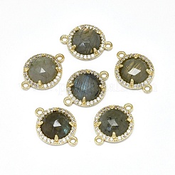 Соединители из натурального лабрадорита&nbsp;G-E526-34G