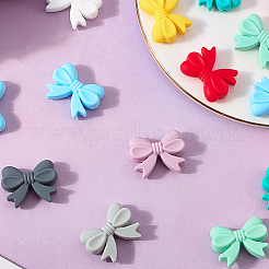 36 шт. 9-х цветные бусины-бантики из пищевого силикона&nbsp;SIL-PA0001-03