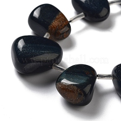 Натуральные одноцветные бусины «Тигровый глаз»&nbsp;G-P528-E11-01