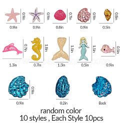 Кабошоны из смолы&nbsp;CRES-SC0001-10